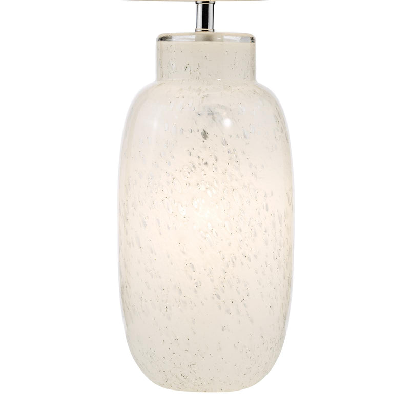 Dar Lighting Ileana Table Lamp White Glass With Shade • ILE422-ULY1615