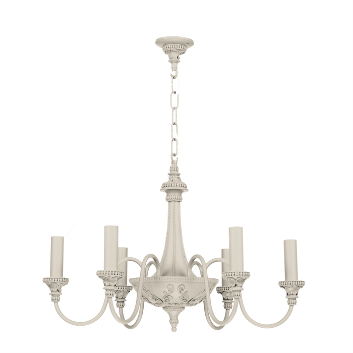 David Hunt Lighting Bailey 6 Light Cotswold Cream Ceiling Light • BAI0699-04 BESPOKE