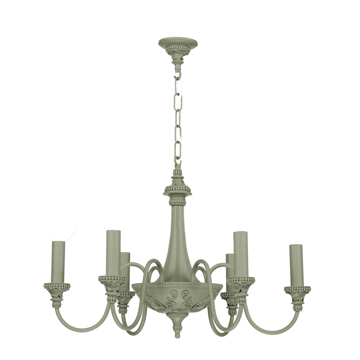 David Hunt Lighting Bailey 6 Light Sage Ceiling Light • BAI0699-05 BESPOKE