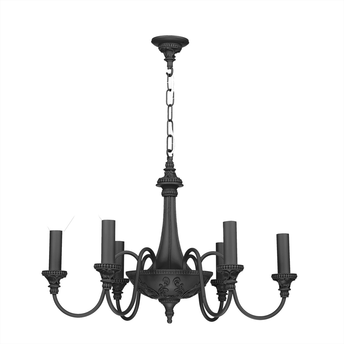 David Hunt Lighting Bailey 6 Light Lead Grey Ceiling Light • BAI0699-0 ...