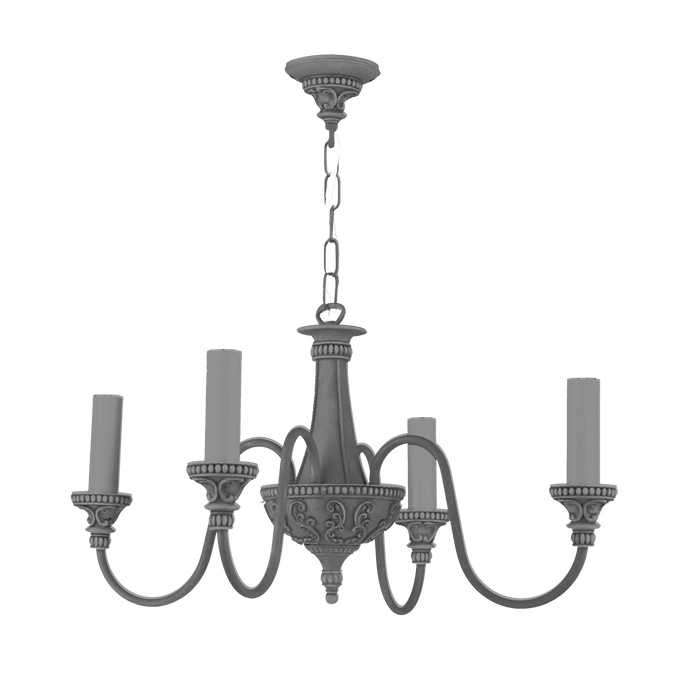 David Hunt Lighting Bailey 4 Light Lead Grey Ceiling Light • BAI0499-08 BESPOKE