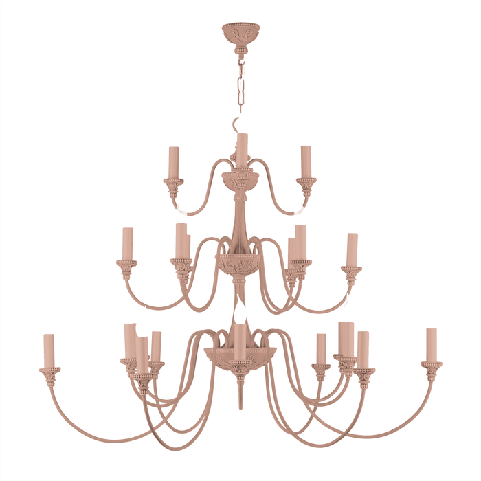 David Hunt Lighting Bailey 21 Light Blush Pink Ceiling Light • BAI2199-12 BESPOKE