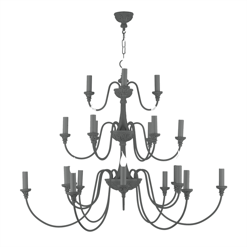 David Hunt Lighting Bailey 21 Light Lead Grey Ceiling Light • BAI2199-08 BESPOKE