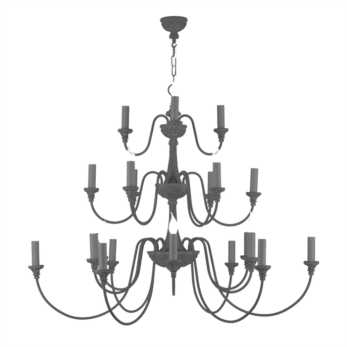 David Hunt Lighting Bailey 21 Light Lead Grey Ceiling Light • BAI2199-08 BESPOKE