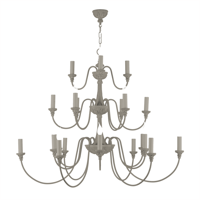 David Hunt Lighting Bailey 21 Light Powder Grey Ceiling Light • BAI2199-07 BESPOKE