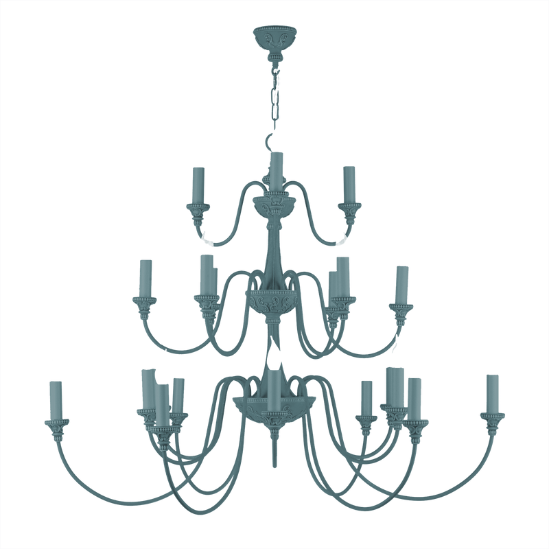 David Hunt Lighting Bailey 21 Light River Blue Ceiling Light • BAI2199-06 BESPOKE