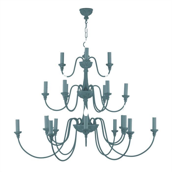 David Hunt Lighting Bailey 21 Light River Blue Ceiling Light • BAI2199-06 BESPOKE