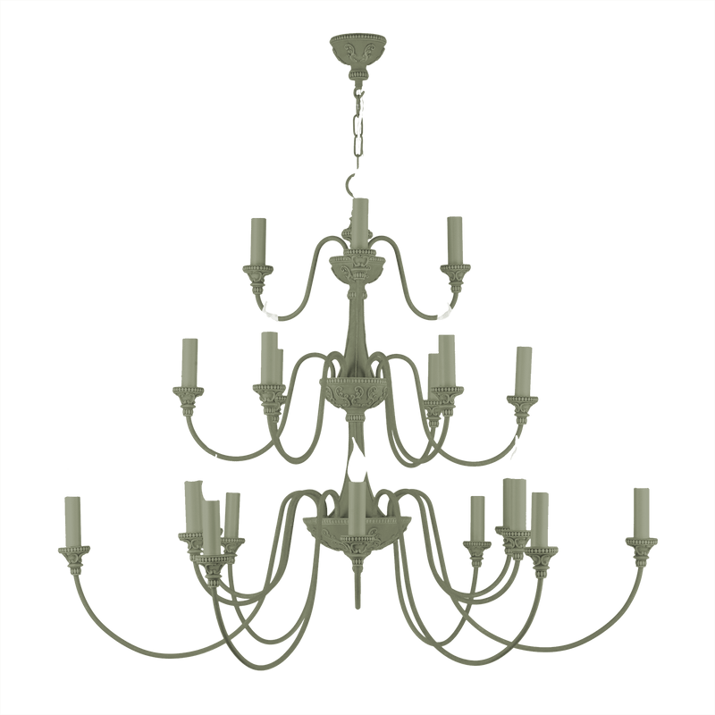David Hunt Lighting Bailey 21 Light Sage Ceiling Light • BAI2199-05 BESPOKE