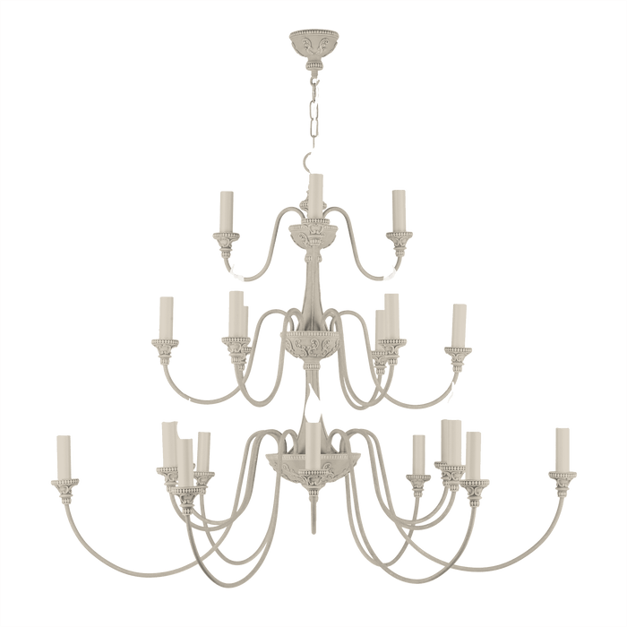 David Hunt Lighting Bailey 21 Light Cotswold Cream Ceiling Light • BAI2199-04 BESPOKE