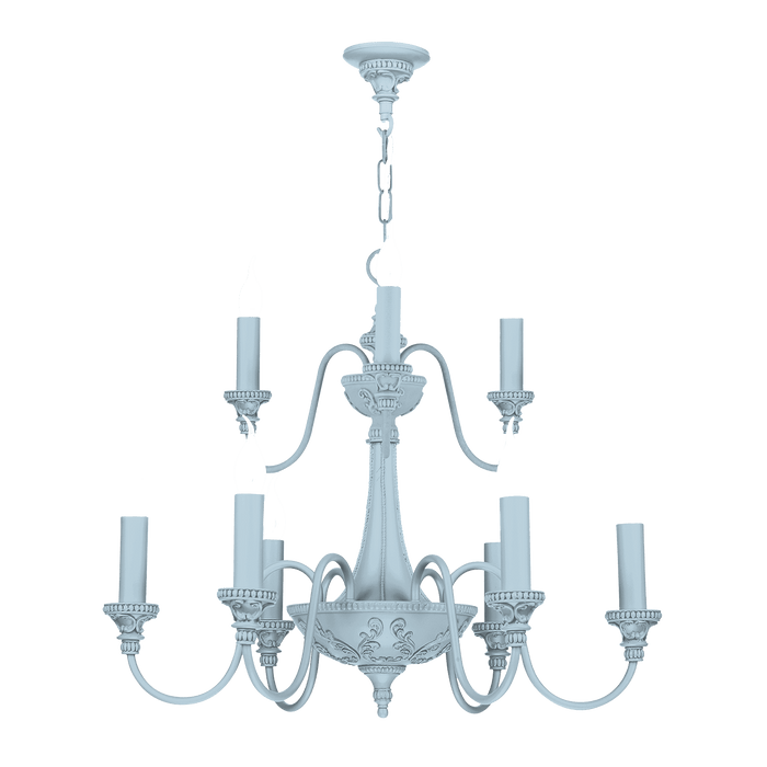 David Hunt Lighting Bailey 9 Light Amalfi Blue Ceiling Light • BAI1399-30 BESPOKE