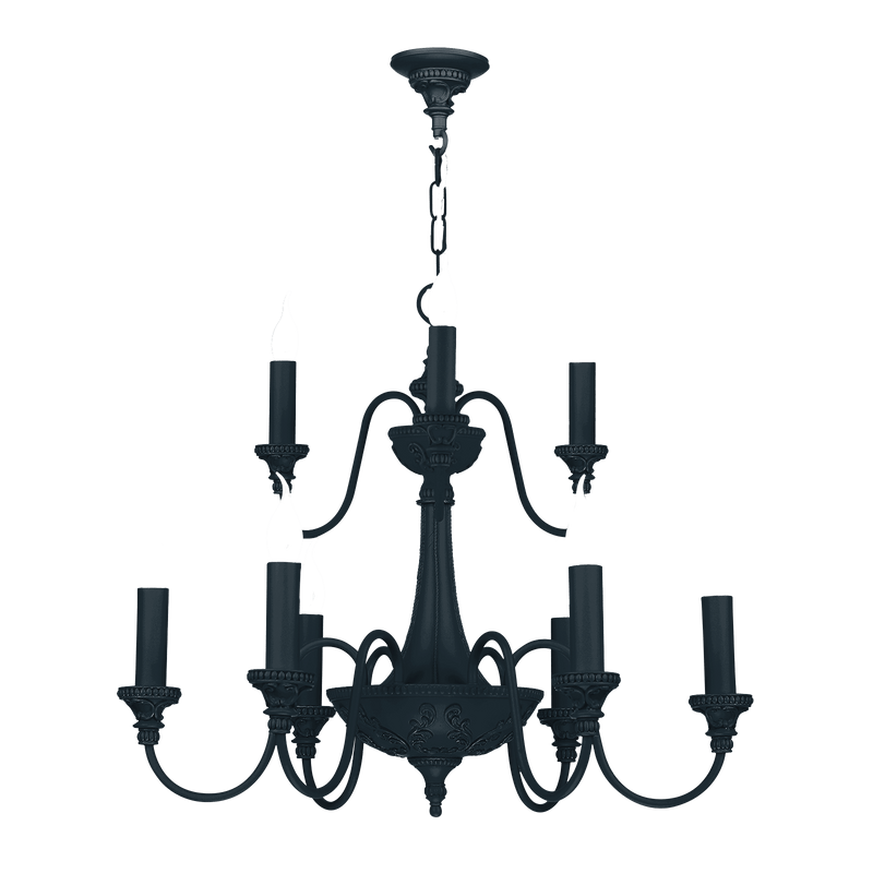 David Hunt Lighting Bailey 9 Light Smoke Blue Ceiling Light • BAI1399-09 BESPOKE