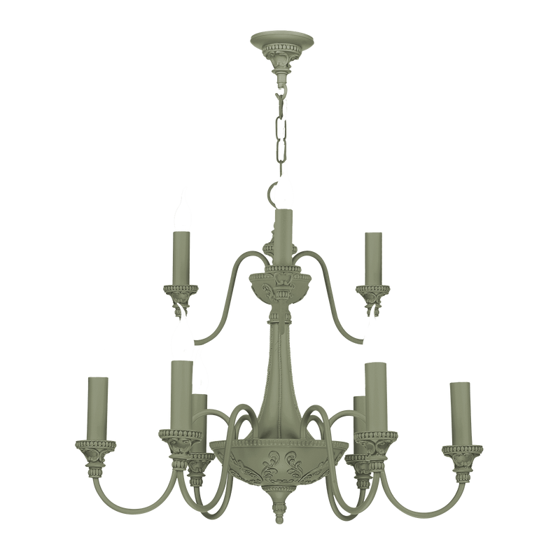 David Hunt Lighting Bailey 9 Light Sage Ceiling Light • BAI1399-05 BESPOKE