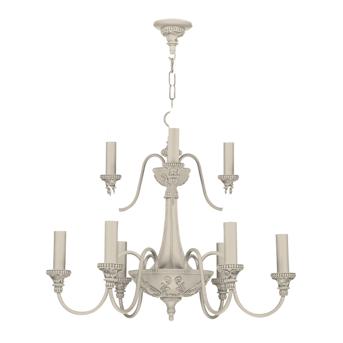 David Hunt Lighting Bailey 9 Light Cotswold Cream Ceiling Light • BAI1399-04 BESPOKE