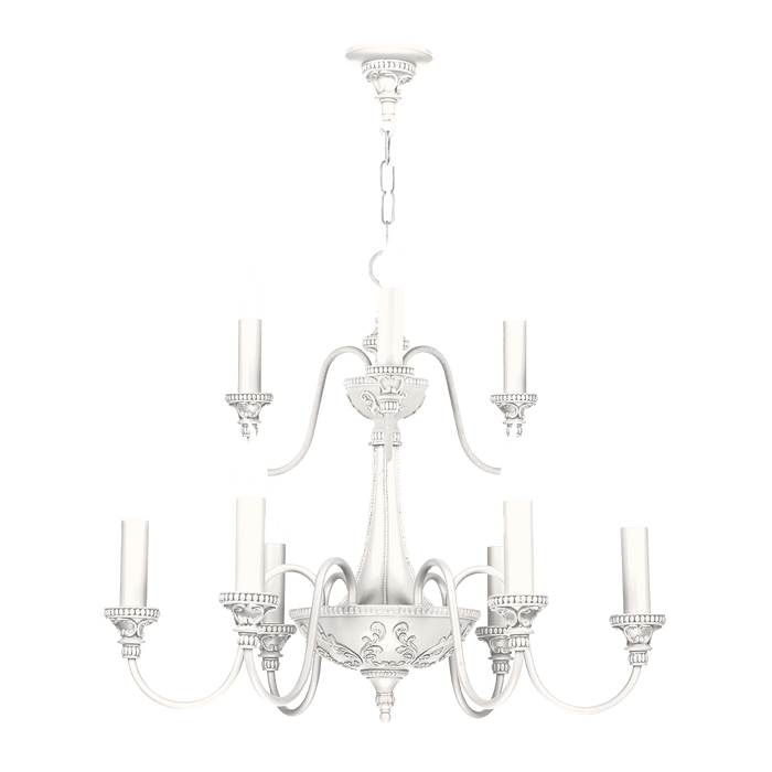 David Hunt Lighting Bailey 9 Light Artic White Ceiling Light • BAI1399-01 BESPOKE