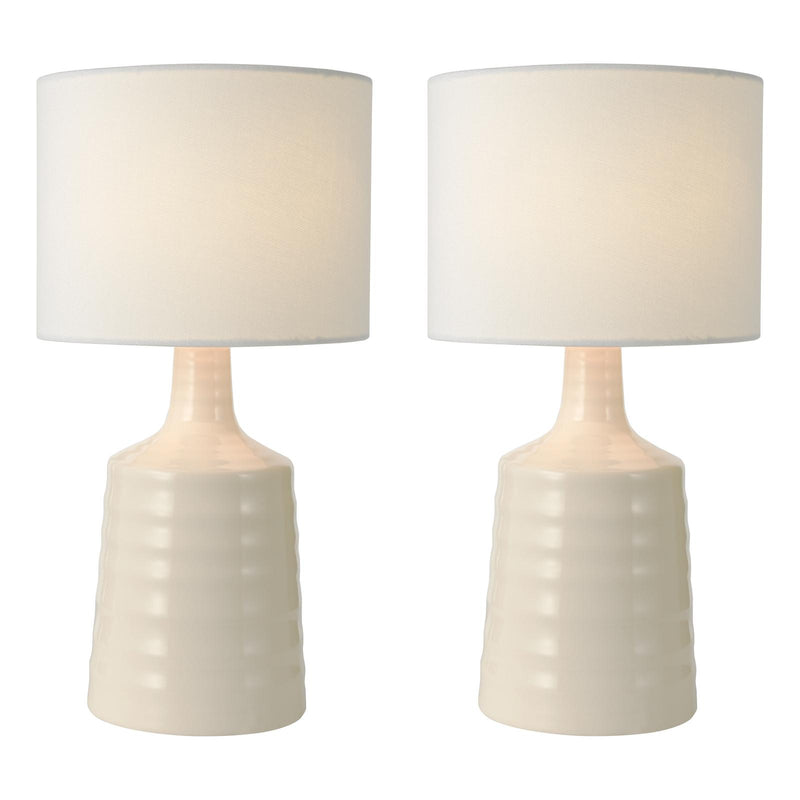 Dar Lighting Inci Table Lamp Cream With Shade • INC4033