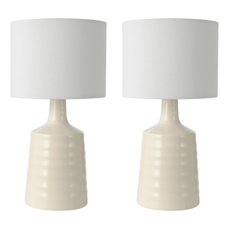 Dar Lighting Inci Table Lamp Cream With Shade • INC4033