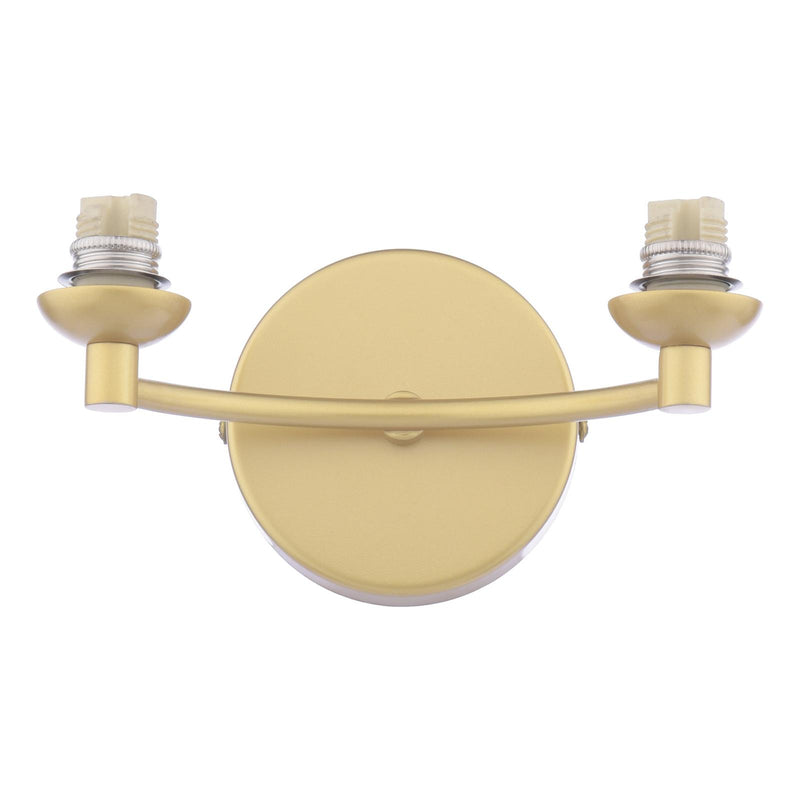 Dar Lighting Izzy 2 Light Wall Light Matt Gold Bracket Only • IZZ0935-F