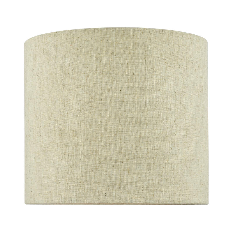 Dar Lighting Jayden Natural Linen Drum Shade 25cm • JAY1029