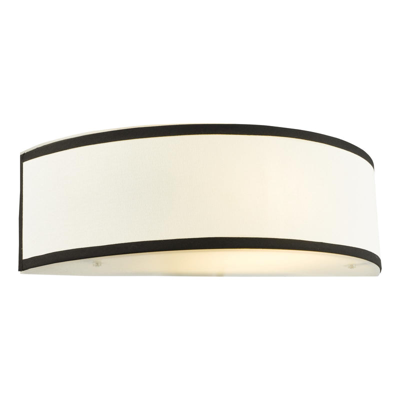Dar Lighting Jemima Wall Light White and White Frosted Acrylic With Shade • JEM0722
