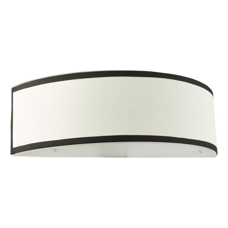 Dar Lighting Jemima Wall Light White and White Frosted Acrylic With Shade • JEM0722