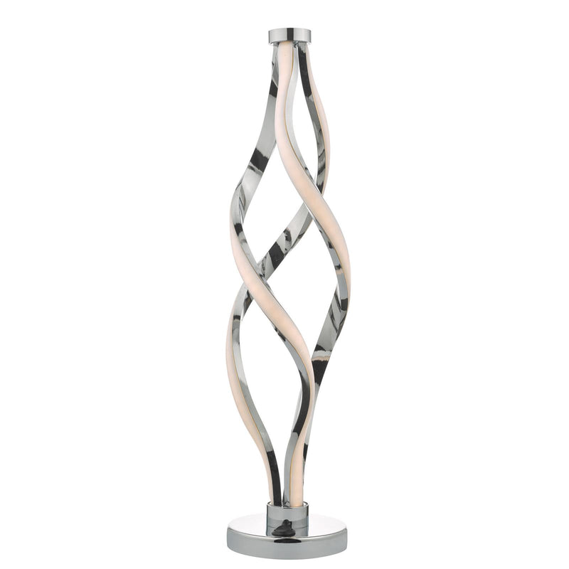 Dar Lighting Jive Table Lamp Aluminium & Opal LED • JIV4268