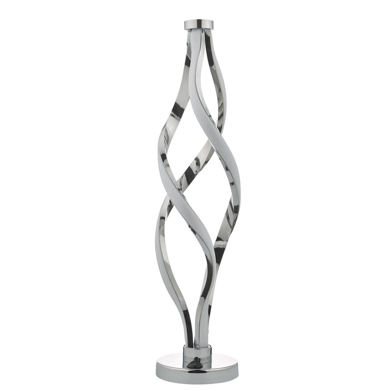 Dar Lighting Jive Table Lamp Aluminium & Opal LED • JIV4268