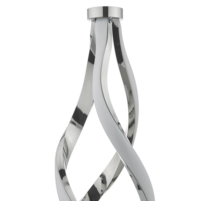 Dar Lighting Jive Table Lamp Aluminium & Opal LED • JIV4268