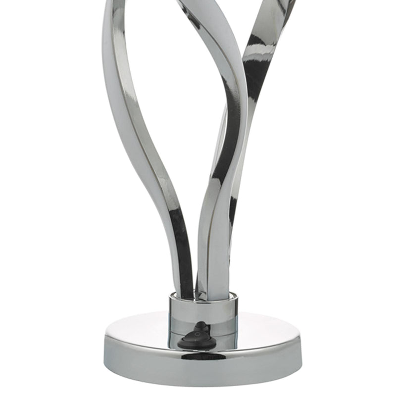 Dar Lighting Jive Table Lamp Aluminium & Opal LED • JIV4268