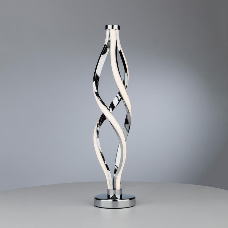Dar Lighting Jive Table Lamp Aluminium & Opal LED • JIV4268