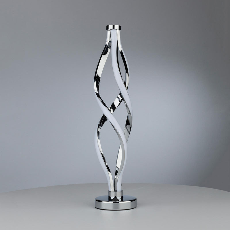 Dar Lighting Jive Table Lamp Aluminium & Opal LED • JIV4268