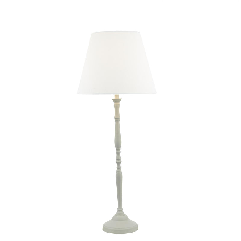 Dar Lighting Joanna Table Lamp White With Shade • JOA422
