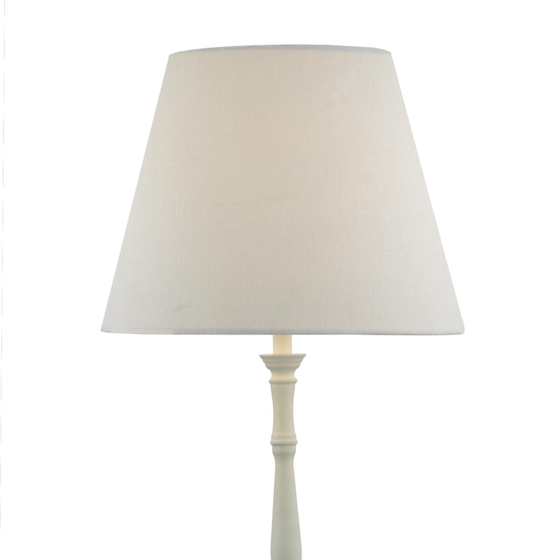 Dar Lighting Joanna Table Lamp White With Shade • JOA422