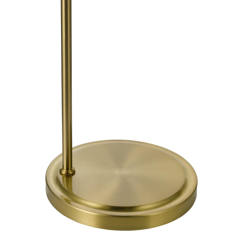 Dar Lighting Jocelyn Floor Lamp Natural Brass and Glass • JOC4942