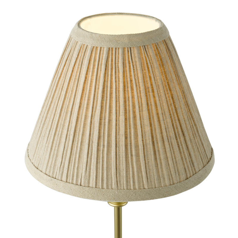 Dar Lighting Judy Table Lamp Satin Gold With Shade • JUD4135