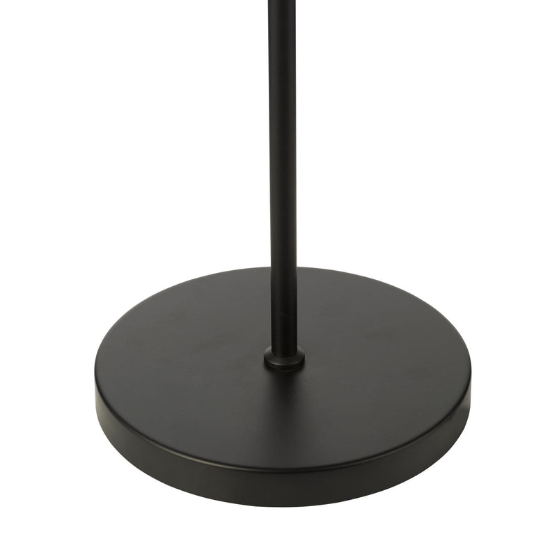 Dar Lighting Kadience 3 Light Floor Lamp Satin Black and Smoked Glass • KAD4922