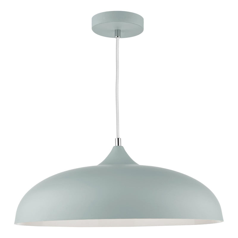 Dar Lighting Kaelan 1 Light Pendant Soft Matt Grey     • KAE0139