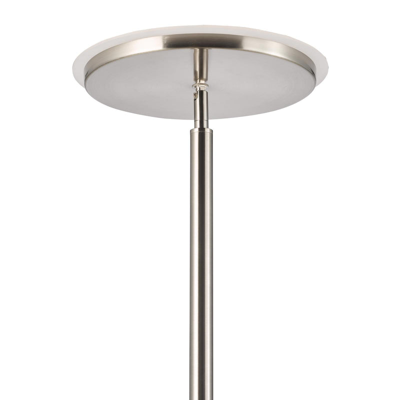 Dar Lighting Kamika Mother & Child Floor Lamp Satin Chrome LED • KAM4946