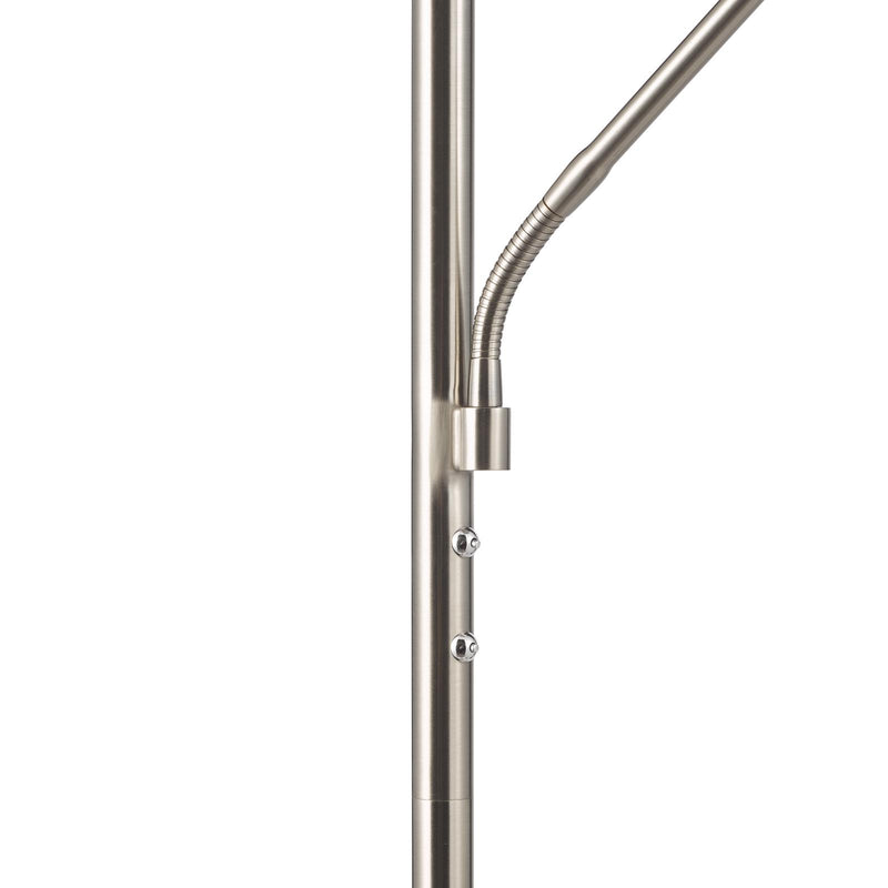Dar Lighting Kamika Mother & Child Floor Lamp Satin Chrome LED • KAM4946