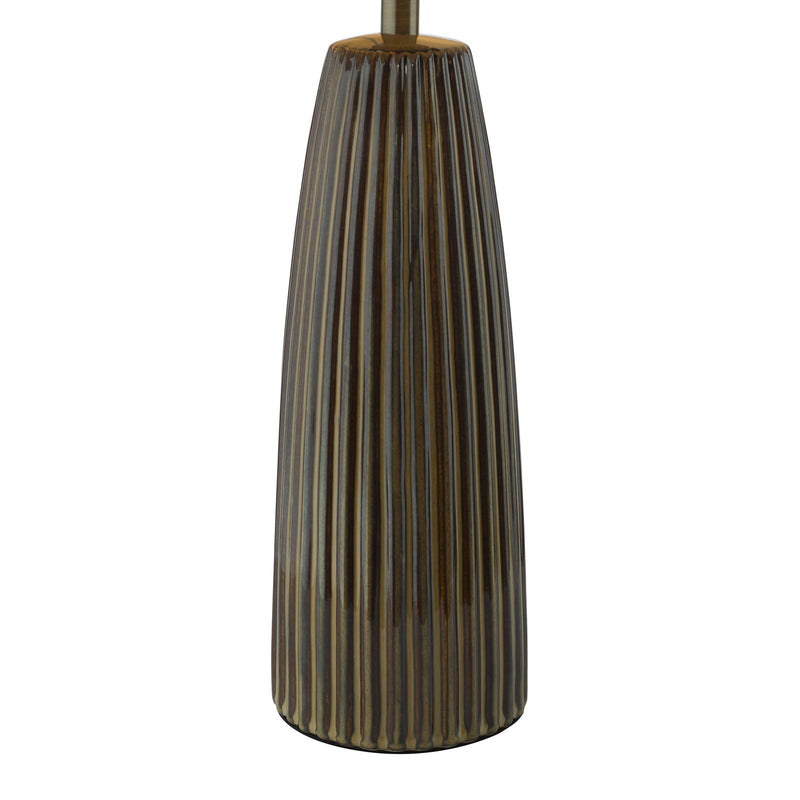 Dar Lighting Kaulana Table Lamp Brown With Shade • KAU4229