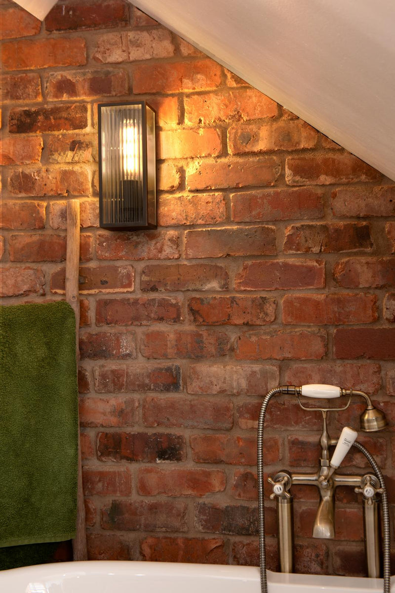 Dar Lighting Keegan Outdoor Wall Light Rubbed Bronze IP44 Small • KEE5263