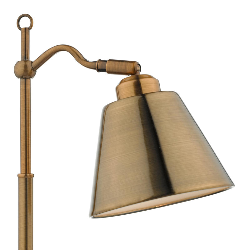 Dar Lighting Kempten Task Table Lamp Antique Brass • KEM4175