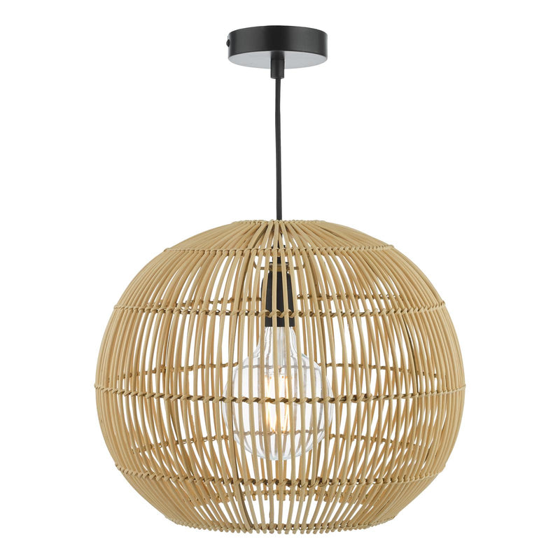 Dar Lighting Kesler Pendant Rattan • KES0129