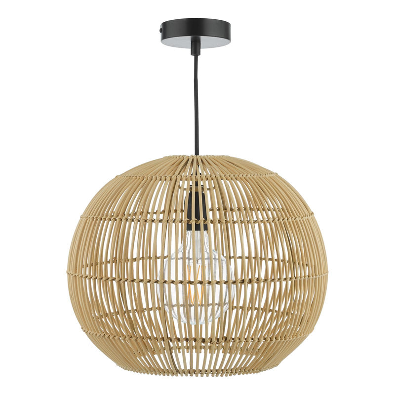 Dar Lighting Kesler Pendant Rattan • KES0129
