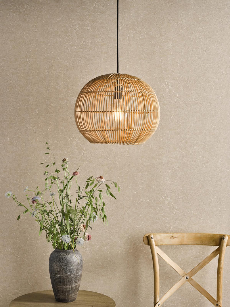 Dar Lighting Kesler Pendant Rattan • KES0129