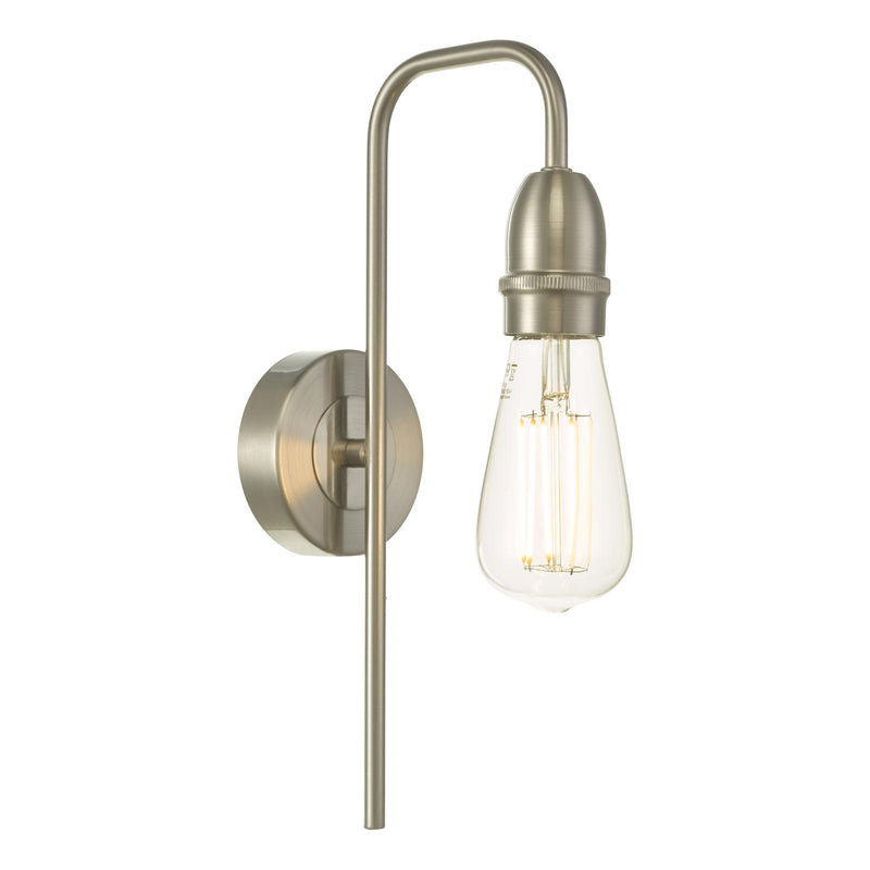 Dar Lighting Kiefer Wall Light Satin Chrome • KIE0746
