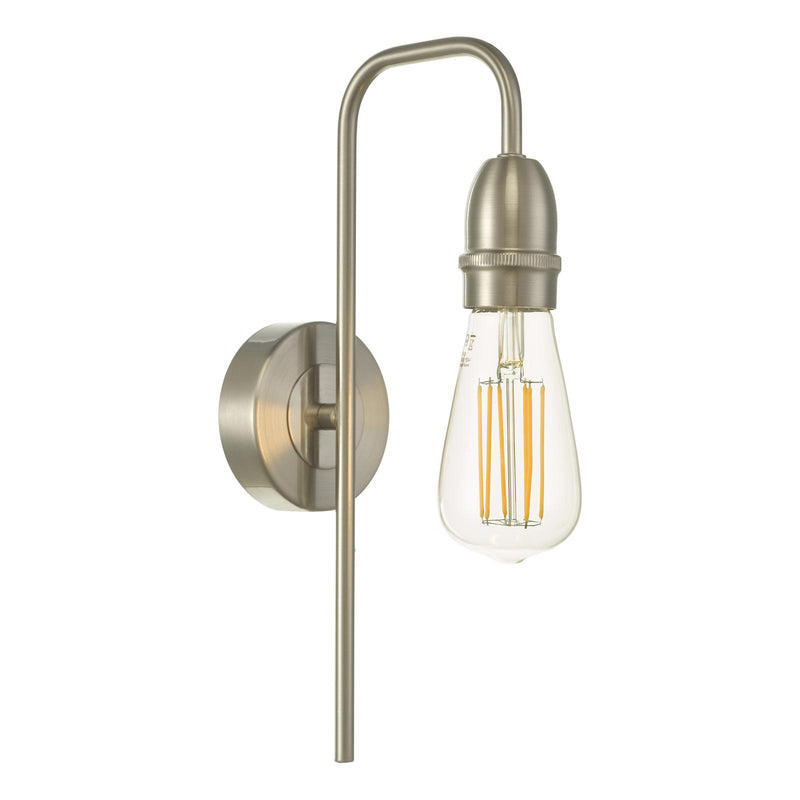 Dar Lighting Kiefer Wall Light Satin Chrome • KIE0746