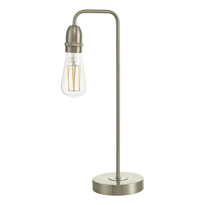 Dar Lighting Kiefer Table Lamp Satin Chrome • KIE4246