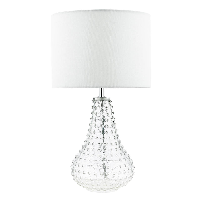 Dar Lighting Kristina Table Lamp Textured Glass With Shade • KRI4208