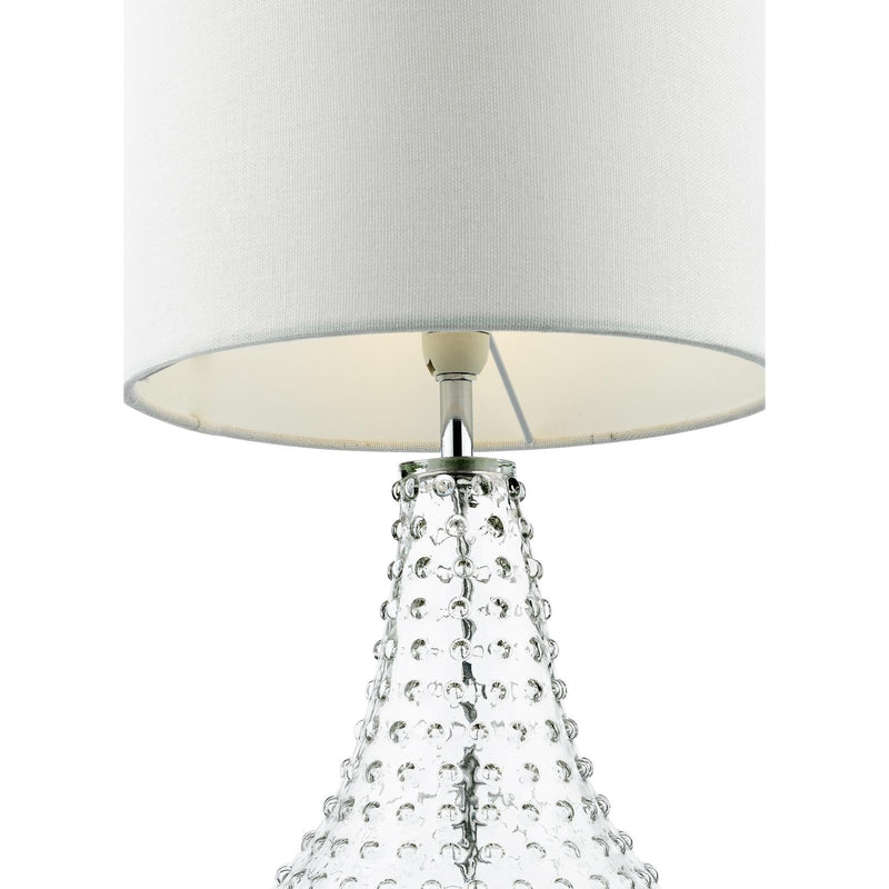 Dar Lighting Kristina Table Lamp Textured Glass With Shade • KRI4208