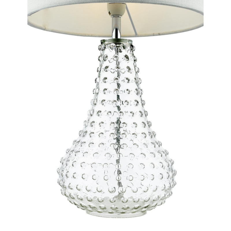 Dar Lighting Kristina Table Lamp Textured Glass With Shade • KRI4208